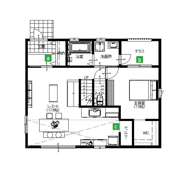 TYPE 大屋根 1F
